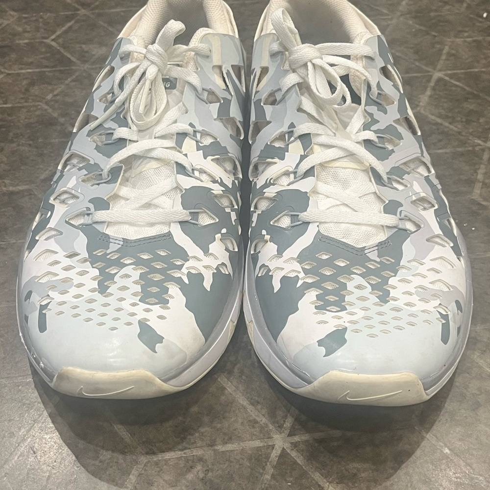 Nike Gray and White Camouflage Sneakers